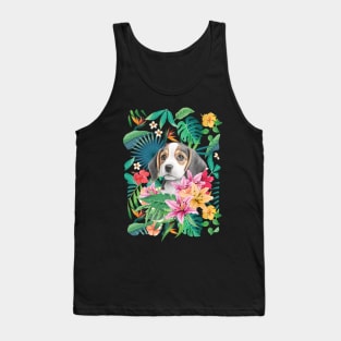 Tropical Beagle Puppy 1 Tank Top